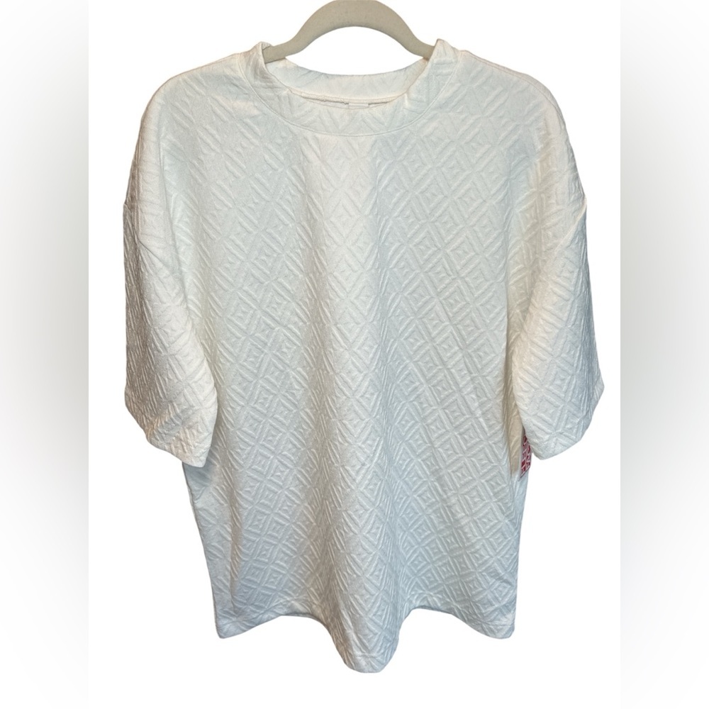 Men’s Fleece Factory White Shirt Size M
